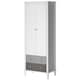 image 1 of Poppy Wardrobe with 2 Drawers 2 Doors White/Grey White | White/Grey