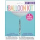 image 2 of White Latex Balloon 24" with Silver Tassel