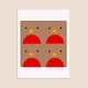 image 3 of Christmas Robin Square Stickers 95mm - Sheet of 4