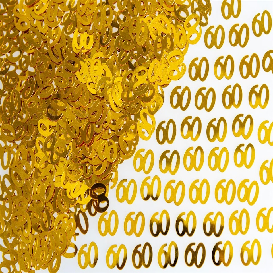 image 1 of 2 x 14g Gold 60th Confetti