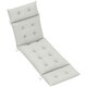 image 1 of Outsunny Sun Lounger Cushion Only, Garden Lounge Chair Cushion, Light Grey 