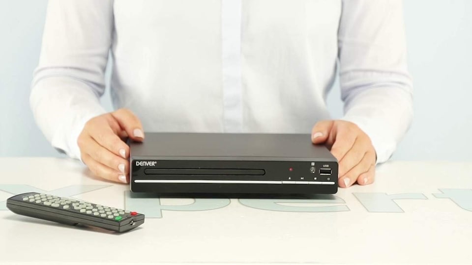 image 1 of Denver DVH-7787 - Compact DVD Player, Multi Region/All Region, Full HD 1080p Upscaling, HDMI, Scart & Composite Video Connections, USB Port & Remote