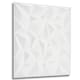 image 1 of NOVECRAFTO Diamond Effect 3D Wall Panels – 6 Sheets Covering 1.5 sqm (16.15 sqft) – Matte Interior PVC Cladding Tiles – 19.6"x19.6" Diamond Design Matt White
