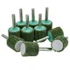 image 2 of 80 Grit 25mm Flap Wheel Disc Abrasive Sanding Pads For Drills 6mm Shank 20pc