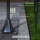 image 8 of Outsunny Outdoor Garden Solar Light with Base Freestanding Energy-saving Optical