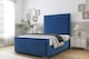 image 2 of Sloomy Pemberton Navy Plush Bed Frame With Mattress With 50" Upholstered Headboard 2'6 Small Single