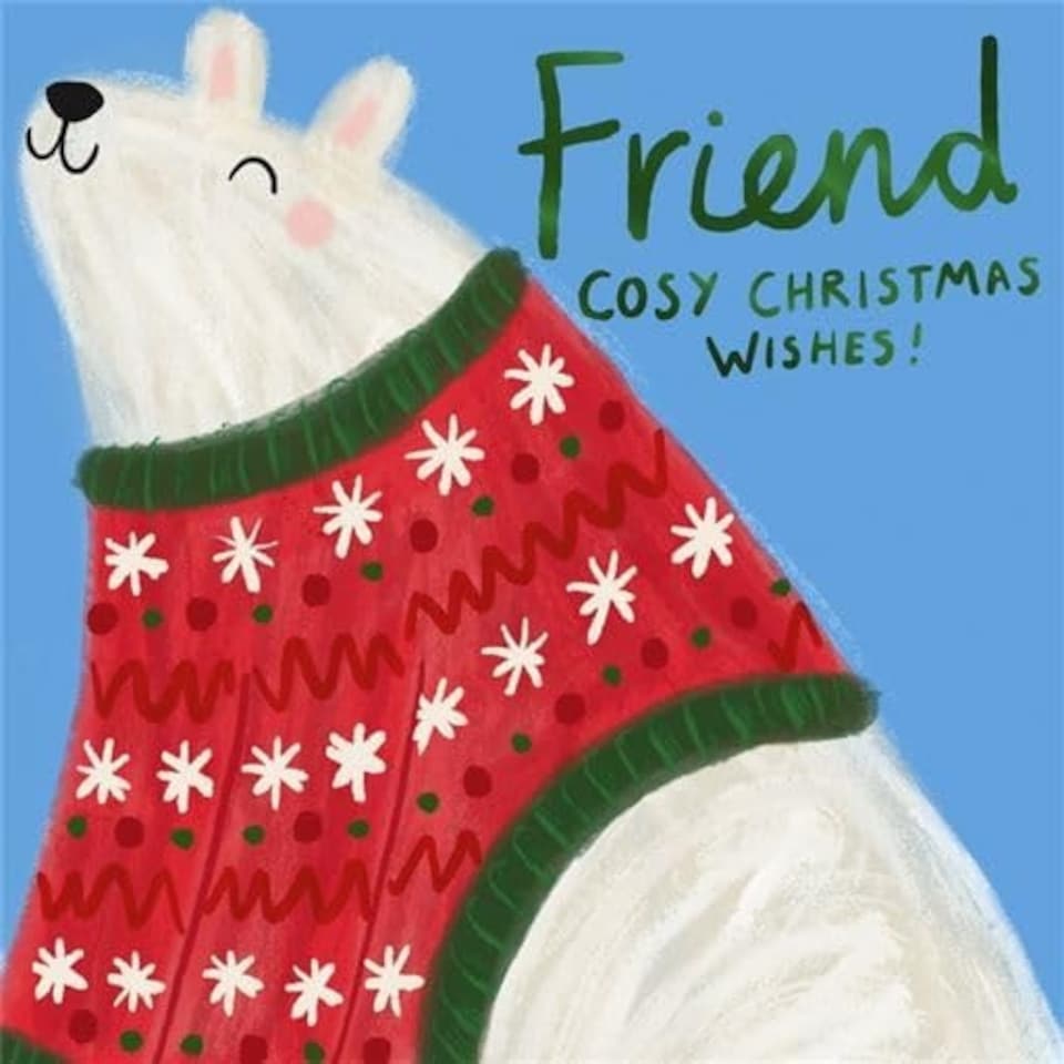 image 1 of Cosy Wishes Friend Christmas Card