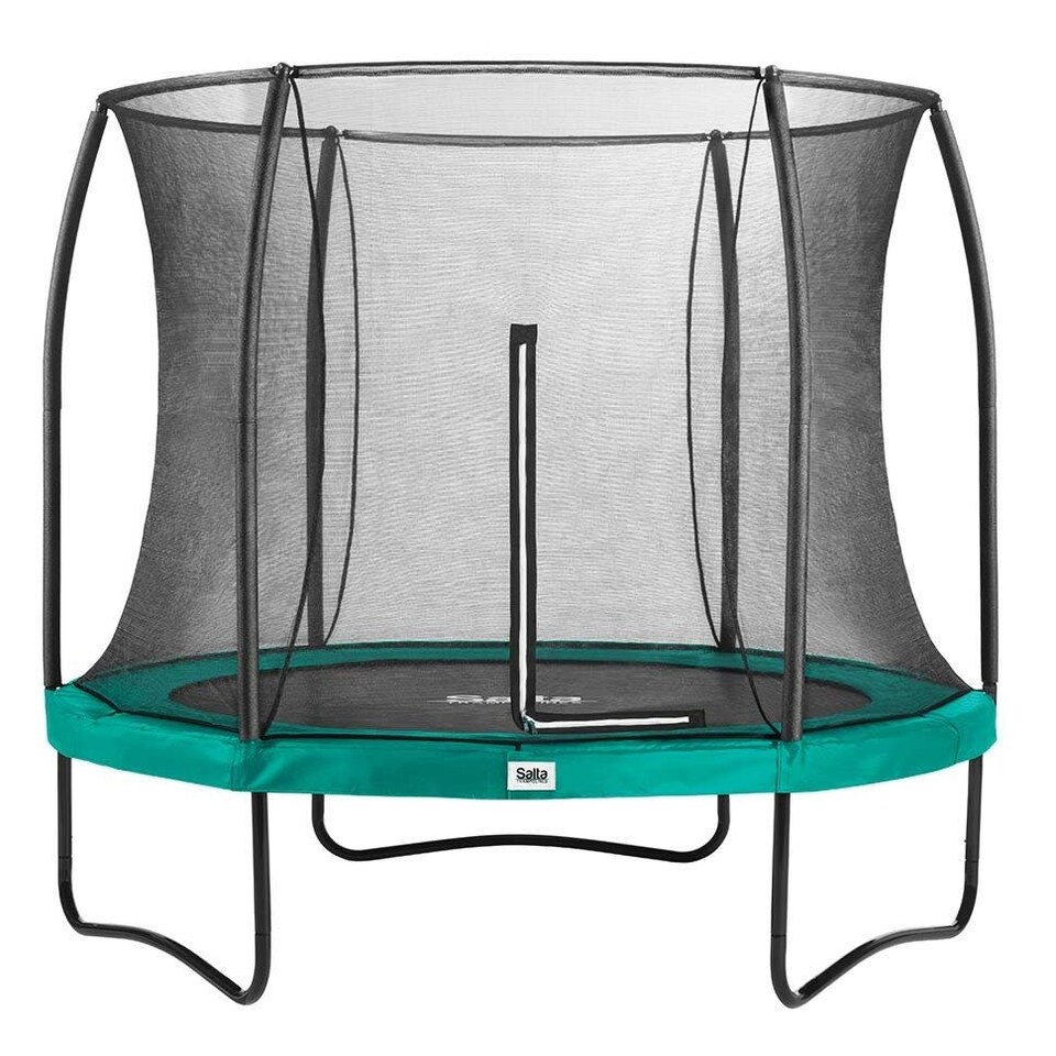 image 1 of 10ft Salta Green Round Comfort Edition Trampoline with Enclosure
