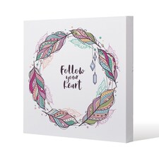 Follow your heart (Canvas Print) / 61 x 61 x 4cm | Multi