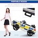 image 4 of HOMCOM 12V Kid Electric Ride On Police Car w/ Remote Siren Bluetooth 3-6 Years