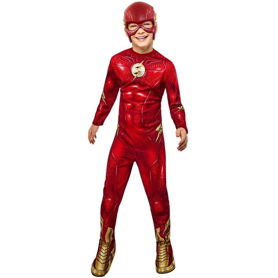 image 1 of Flash Boys Printed Costume - Red/Gold - XS XS