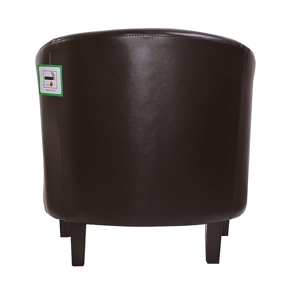 image 1 of Tub Chair Faux Leather Arm Chair