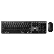 Adesso Multi OS Wireless Scissor Switch Keyboard and Mouse With a Co-Pilot AI Hotkey and Quiet Switches