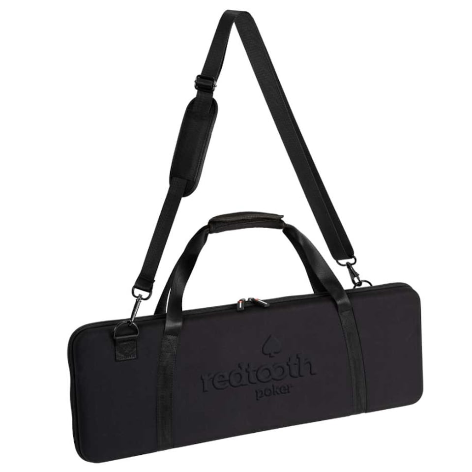 image 1 of Redtooth Poker Empty Black Poker Chip Case - Holds up to 500 Pieces