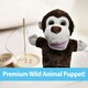 image 7 of Monkey 24cm Hand Puppet Wild Animal Plush Toy With Sparkle Eyes