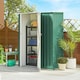 image 2 of Outsunny Outdoor Storage Shed Steel Garden Shed w/ Lockable Door Green