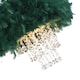 image 4 of Contemporary Green Feather Pendant Light Shade with Transparent Acrylic Droplets | Green