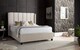 image 3 of 5ft King Size Ottoman,Velvet fabric upholstered,lift up,storage,tall winged bed frame. Gas lift up, Boutique Hotel style, tall headend board, wing back