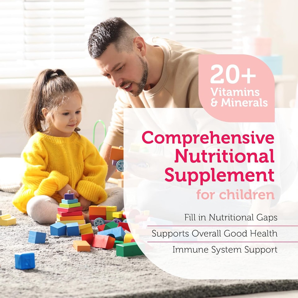 image 1 of Junior Multi Vitamin, 20+ Minerals & Vitamins, Cherry Flavor, 90c