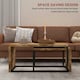 image 9 of HOMCOM Set of 2 Coffee Tables, Side Table, Tea Table for Living Room Bedroom Brown