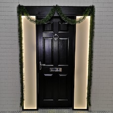 6m (20ft) x 10cm Fine Cut Green Christmas Garland Tree Decoration