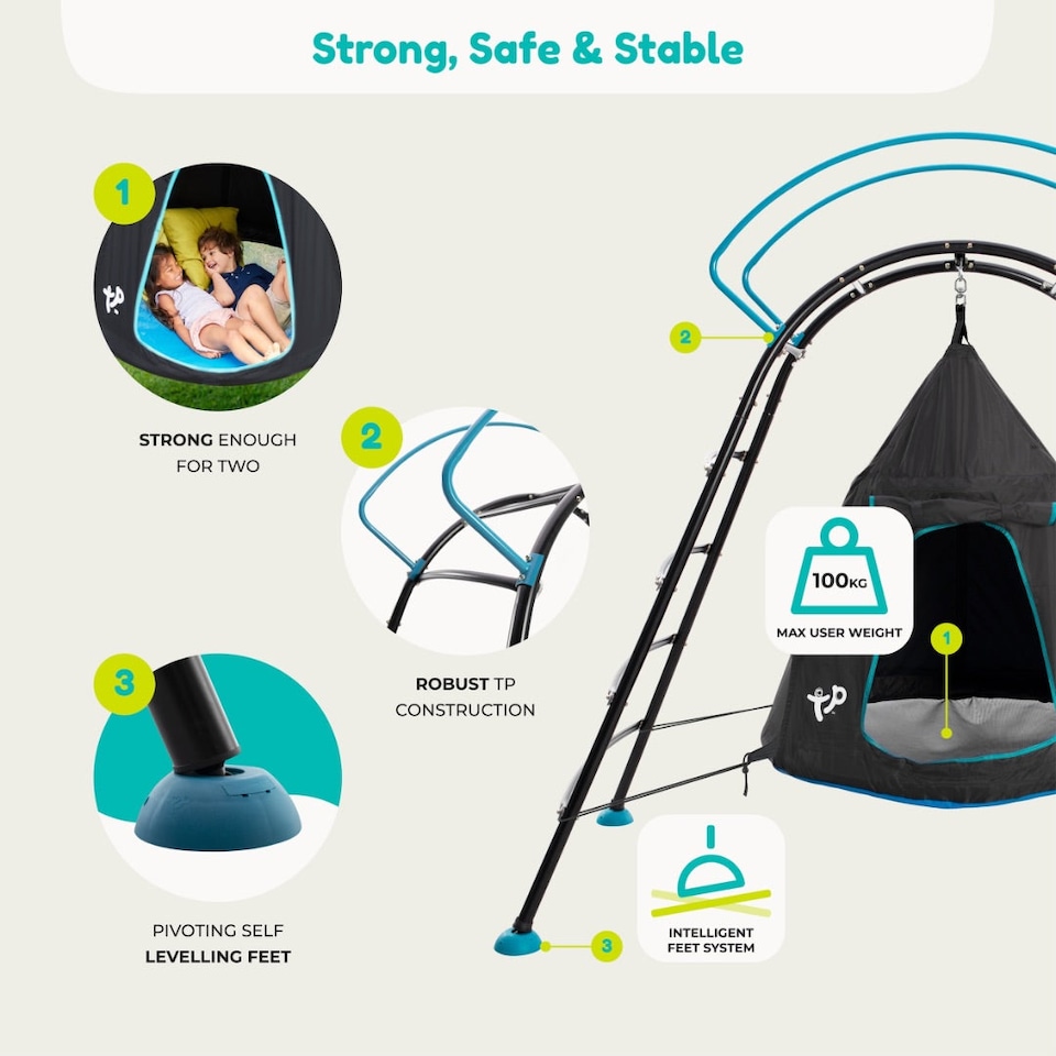 image 1 of TP UFO Den & Climbing Frame