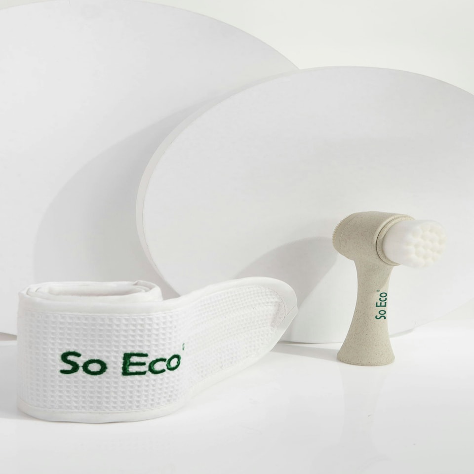 image 1 of So Eco Facial Cleansing Brush and Waffle Headband