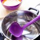 image 3 of Colourworks Silicone Kitchen Ladle with Spout Purple