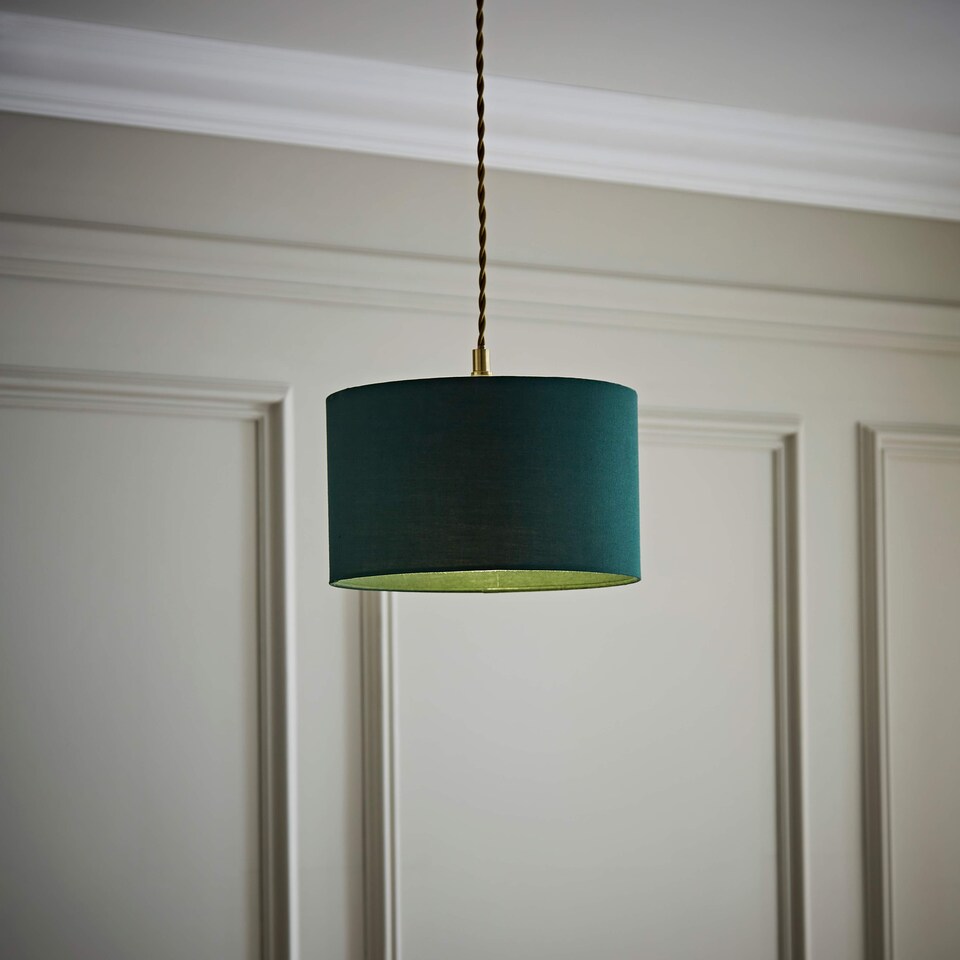 image 1 of ValueLights Reni Green Floor Lamp Shade | Green