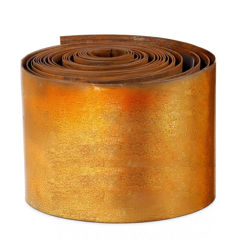 image 1 of Nicoman Pre Rusted Metal Lawn Edging Border, Garden Edging | Bronze | Rust | 10m | 1