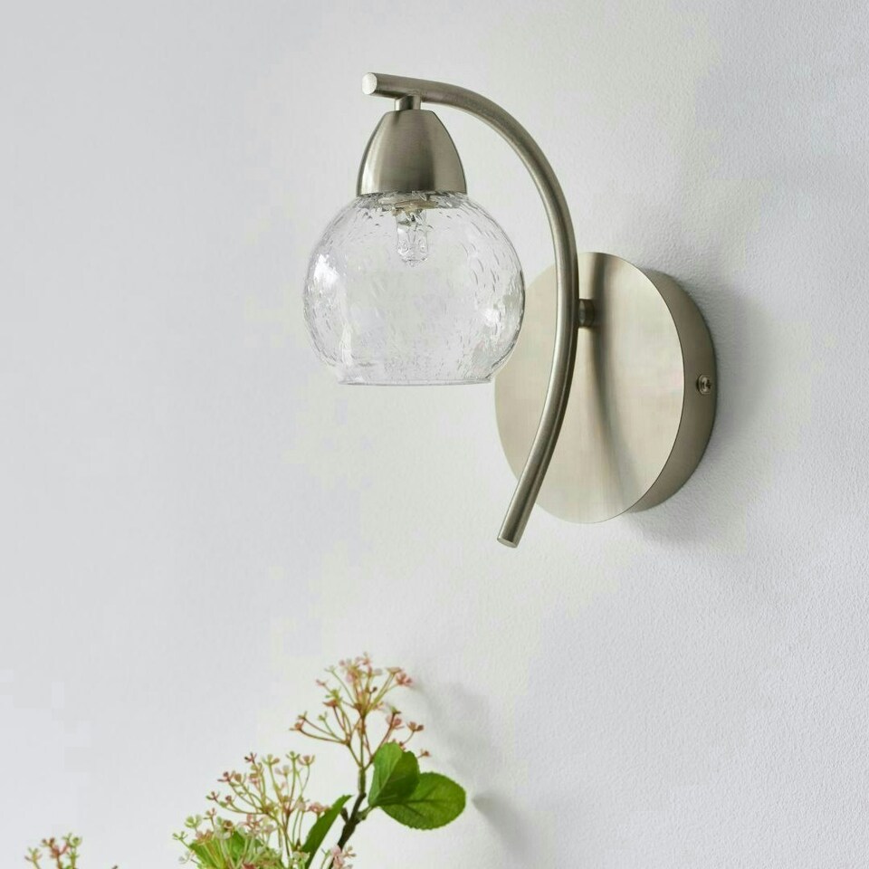 image 1 of Callen Satin Nickel Wall Light