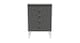 image 1 of Dallas 5 Drawer Chest of Drawers in Shadow Matt & White Matt (Ready Assembled) | Grey | Shadow Matt & White Matt