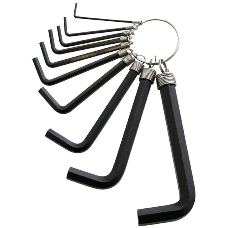 Amtech Hex Key Set & Keyring 10pk - One Colour - One Size
