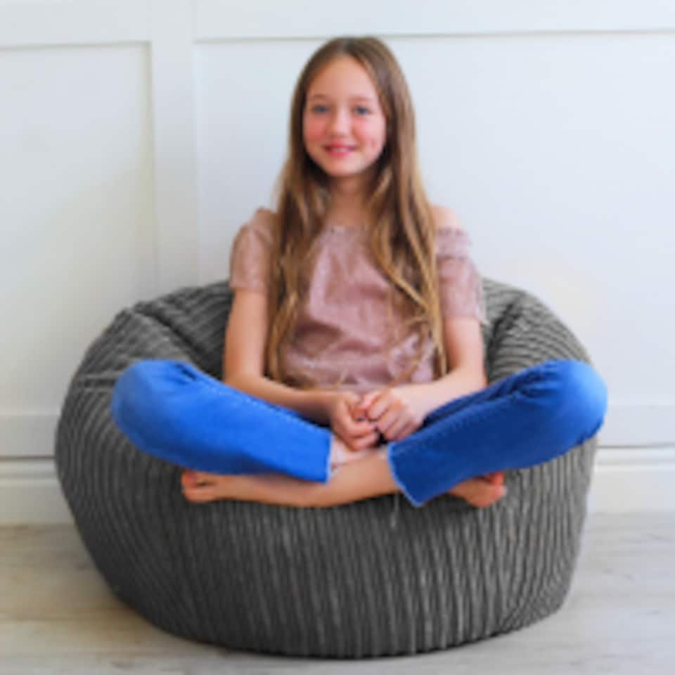 image 1 of rucomfy Indoor Classic Kids Bean Bag Chair - Jumbo Cord Slouchbag