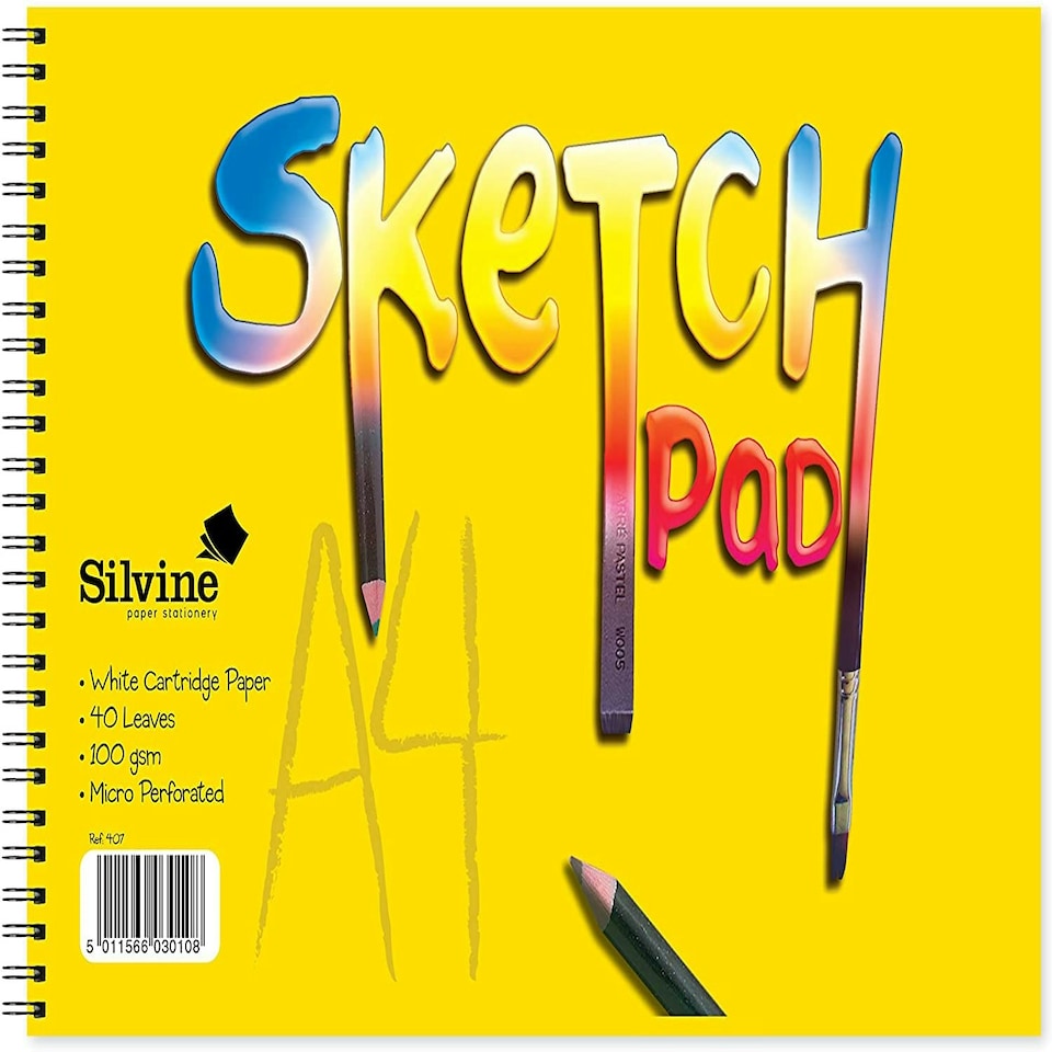 image 1 of A4 40 Sheets Landscape Twin Wire Sketch Pad
