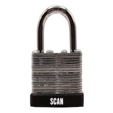 Scan Laminated Steel Padlock 40mm Keyed Alike Pack of 2