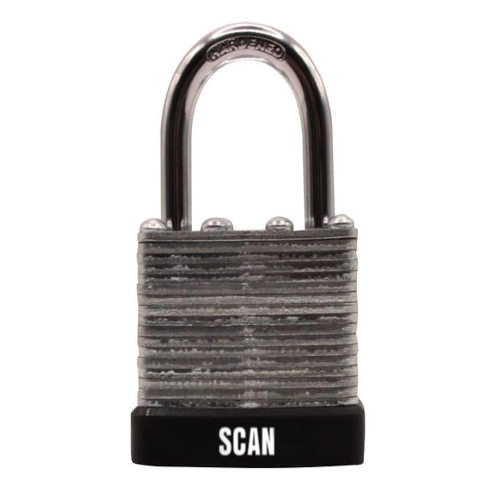 Scan Laminated Steel Padlock 40mm Keyed Alike Pack of 2