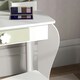 image 8 of ZONEKIZ Kids Vanity Table Set, Beauty Flower Design, for Ages 3-6 Years - White White