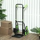 image 2 of DURHAND Stair Climbing Hand Truck, Heavy Duty Foldable Trolley on Wheels, Multi-Purpose Sack, Steel Truck Moving Trolley, 120kg, Green