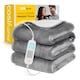 image 1 of Cosi Home Double Fleece & Sherpa Electric Heated Throw - Grey