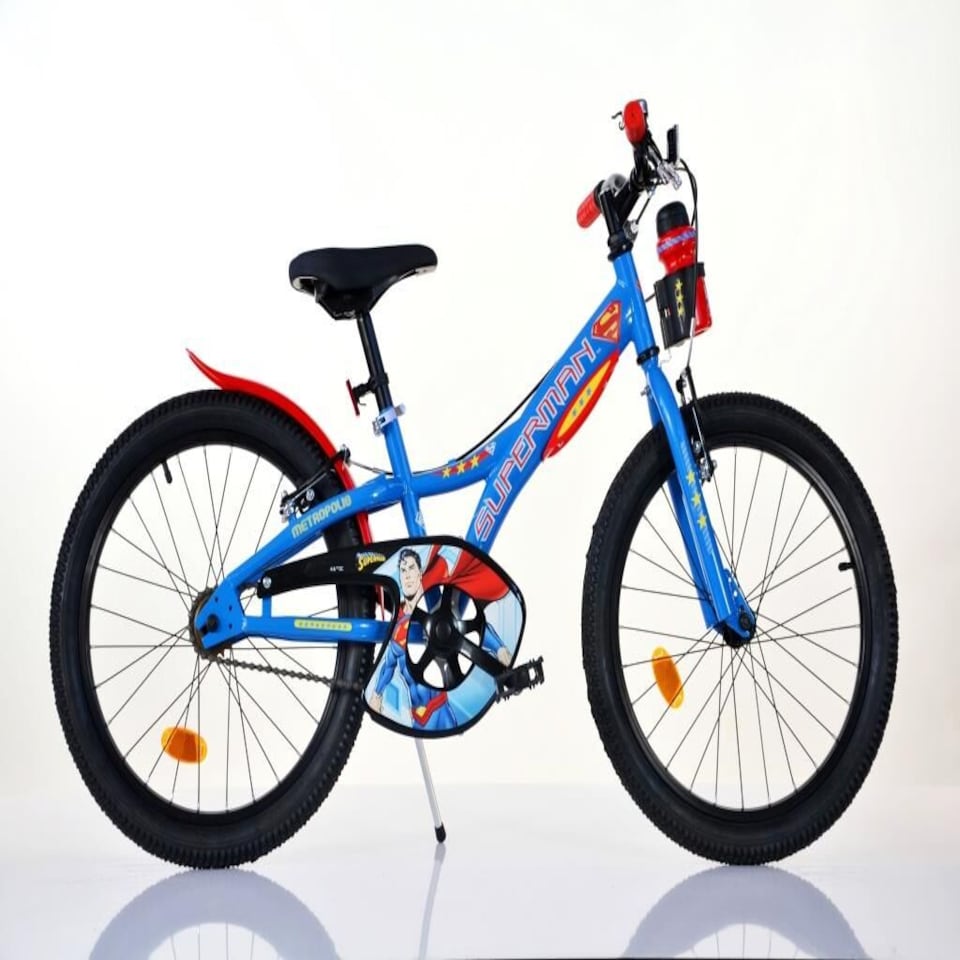 Dino Superman Kids 20" Wheel Bike - Blue/Red