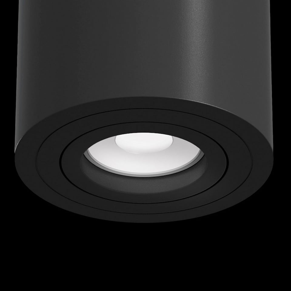 image 1 of Alfa Surface Mounted Ceiling Downlight Black, 1 Light, GU10