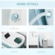 image 7 of HOMCOM Foldable Bathtub Kids Bath Tub with Lid Large Bathtubs for 1 - 12 Years