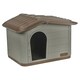 image 1 of URBNLIVING Plastic Dog House Outdoor Pet Kennel Shelter | Multi | Brown/Green | S | 1