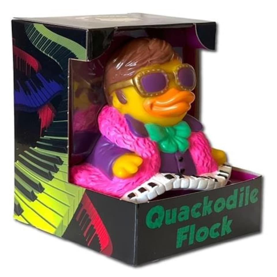 CelebriDucks Novelty Bath Duck Quackodile Rock