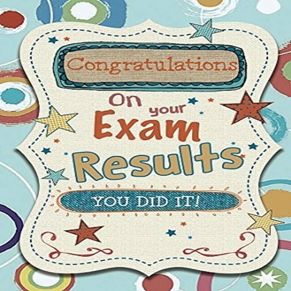 image 1 of Exam Congratulations You Did It Male Female Morden New Greetings Card
