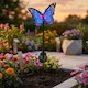 image 3 of Scarlet Solar Butterfly Garden Wall Art Light