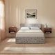 image 2 of Vida Designs Veronica 4ft6 Double Ottoman Bed Storage Fabric Upholstered, Silver Velvet, 135 x 190cm