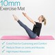 image 3 of Pilates Mat with Strap (10mm Thick) - Pink