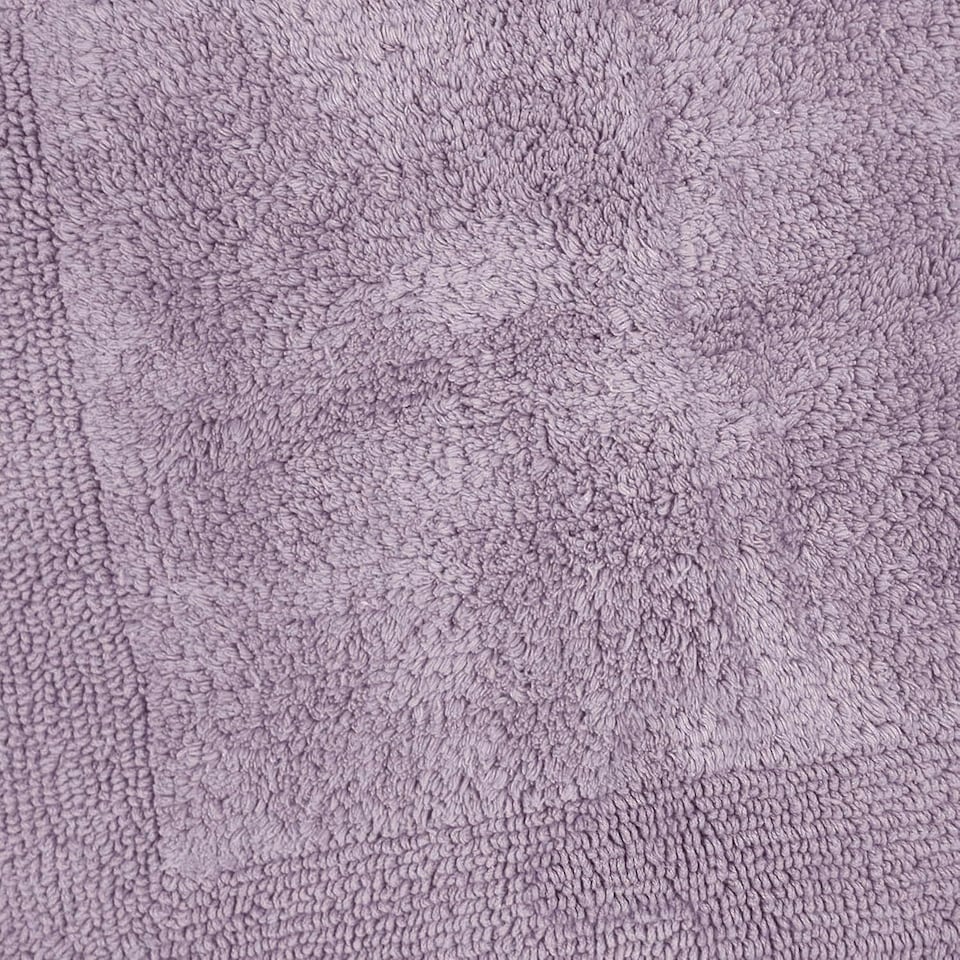 image 1 of Heavyweight Reversible Square Bath Mat Purple | Heather